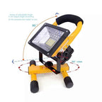 Faro LED ricaricabile 50 W per esterni e cantiere