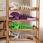 Felpa con cappuccio a dinosauro con scheletro per bambini – Costume con colonna vertebrale