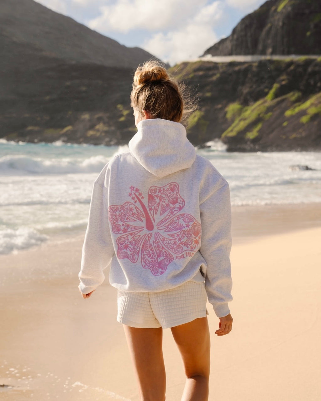 Felpa oversize con stampa tropicale - Streetwear comoda