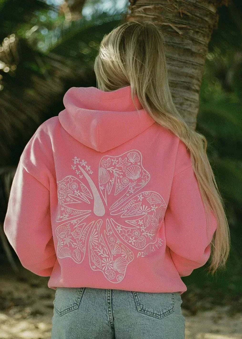 Felpa oversize con stampa tropicale - Streetwear comoda