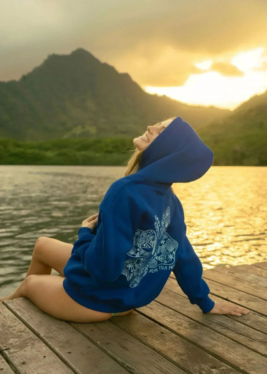 Felpa oversize con stampa tropicale - Streetwear comoda