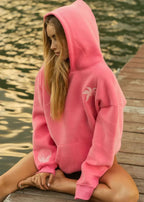 Felpa oversize con stampa tropicale - Streetwear comoda