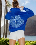 Felpa oversize con stampa tropicale - Streetwear comoda