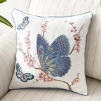 Fodera per cuscino ricamata stile country 45 × 45 cm