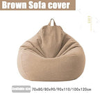 Fodera per pouf gigante in lino – comfort ergonomico e stile contemporaneo