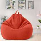 Fodera per pouf gigante in lino – comfort ergonomico e stile contemporaneo