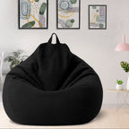 Fodera per pouf gigante in lino – comfort ergonomico e stile contemporaneo
