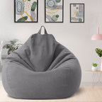 Fodera per pouf gigante in lino – comfort ergonomico e stile contemporaneo