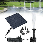 Fontana solare da giardino con pompa ad energia solare
