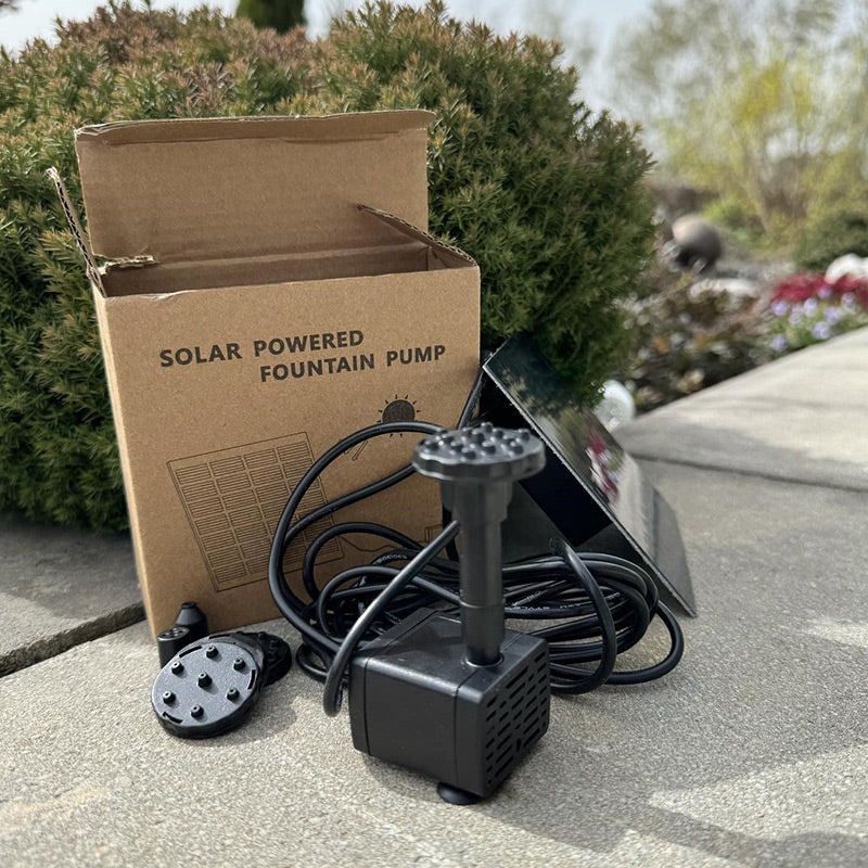 Fontana solare da giardino con pompa ad energia solare