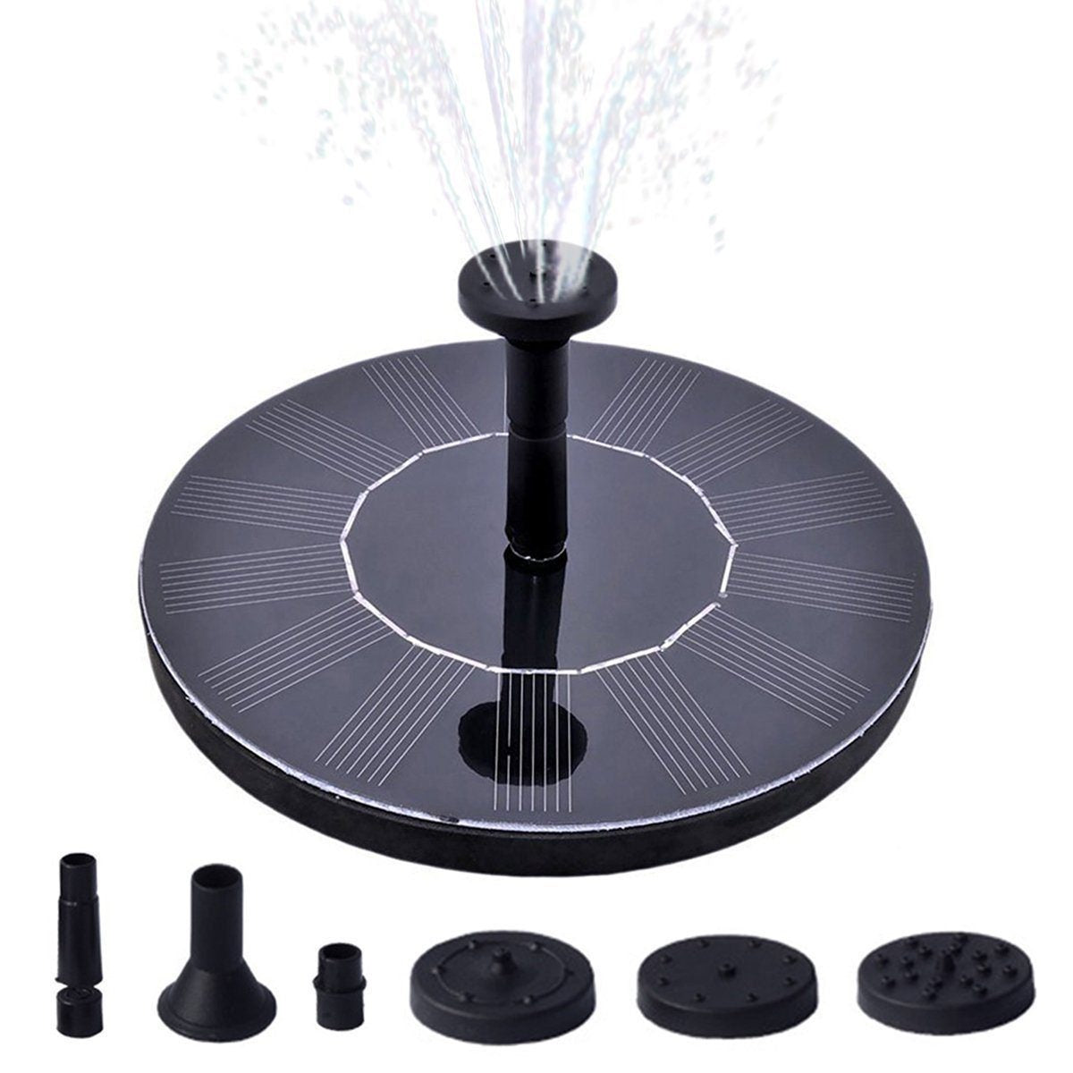 Fontana solare galleggiante per giardino con pompa ad energia solare