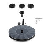Fontana solare galleggiante per giardino con pompa ad energia solare