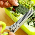 Forbici da cucina a 5 lame per erbe aromatiche – Taglia in un attimo e sostituisce il coltello