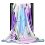 Foulard quadrato in seta effetto seta — versatile e raffinato