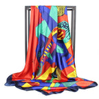 Foulard quadrato in seta effetto seta — versatile e raffinato