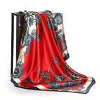 Foulard quadrato in seta effetto seta — versatile e raffinato