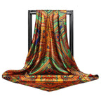 Foulard quadrato in seta effetto seta — versatile e raffinato