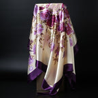 Foulard quadrato in seta effetto seta — versatile e raffinato