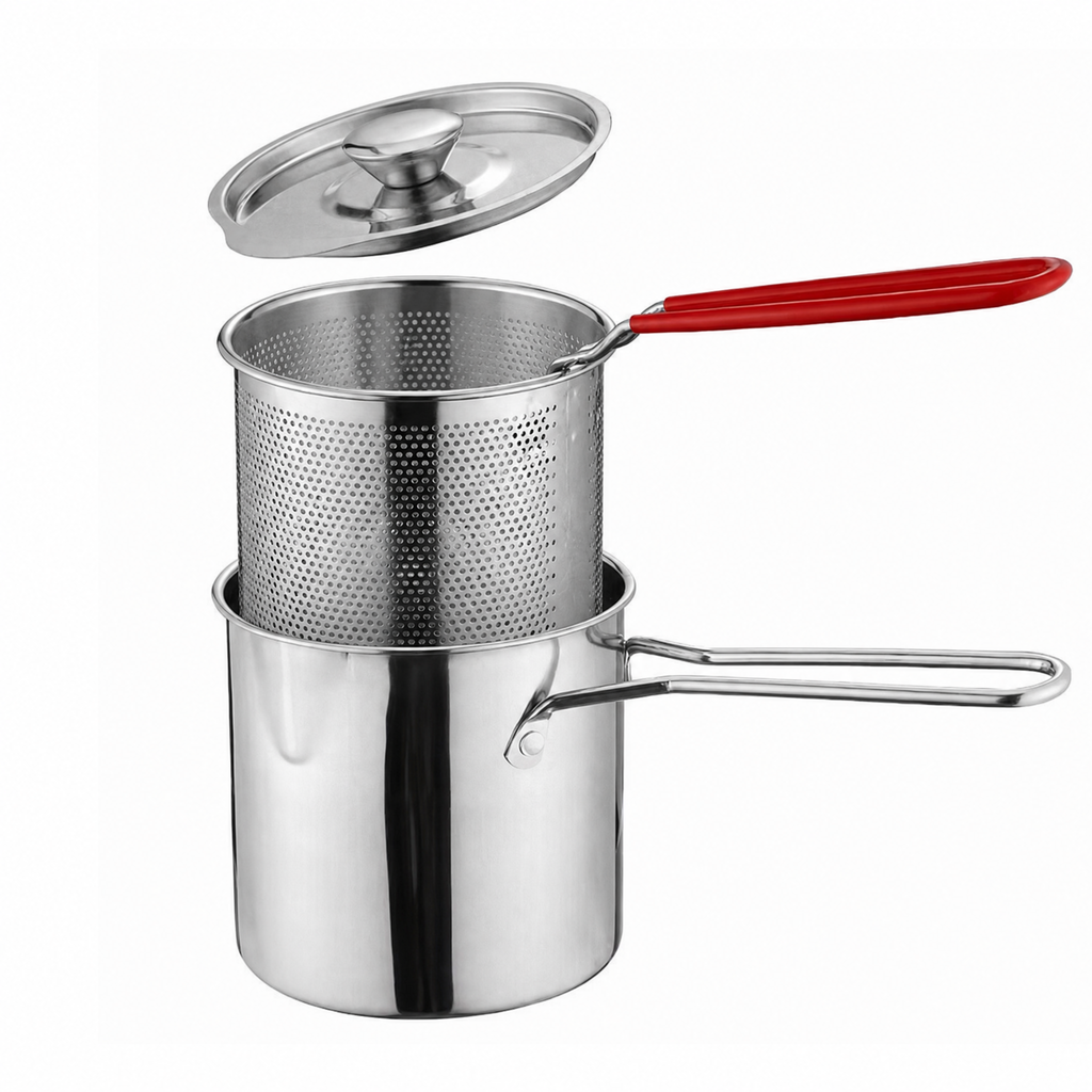 Friggitrice multifunzione in acciaio inox 304