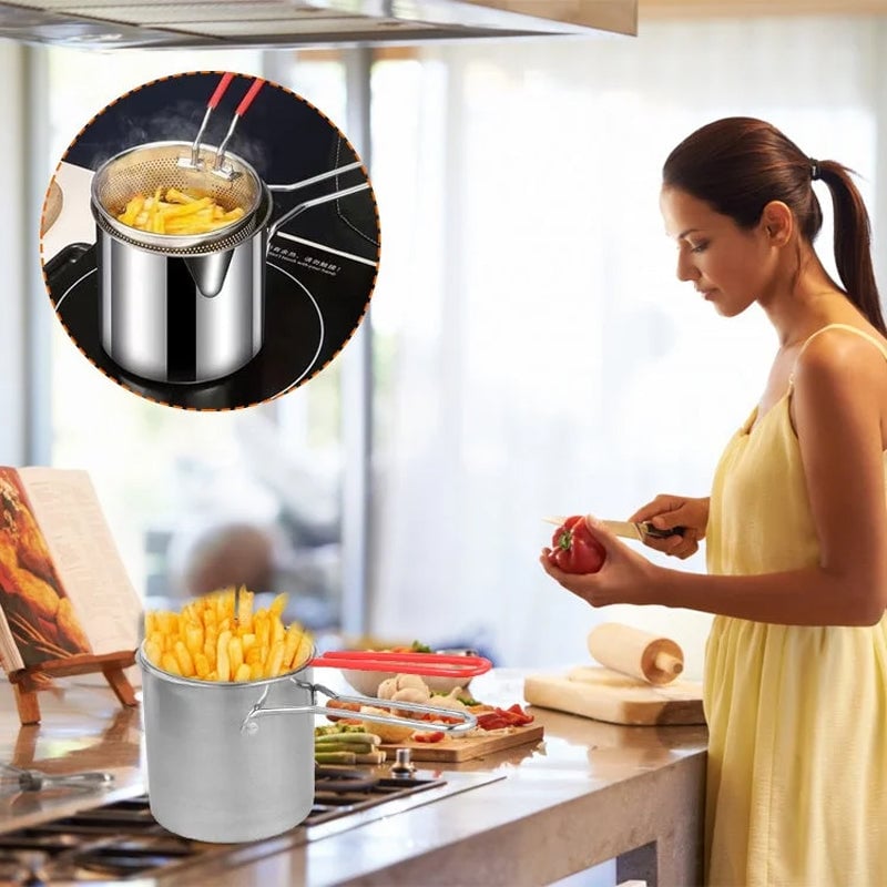 Friggitrice multifunzione in acciaio inox 304