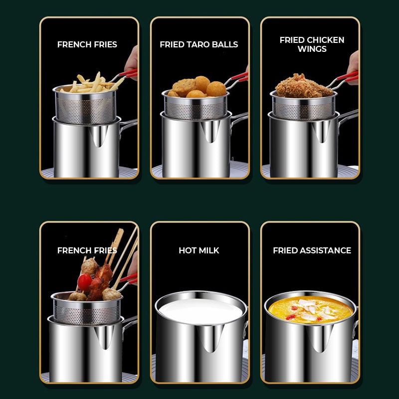 Friggitrice multifunzione in acciaio inox 304