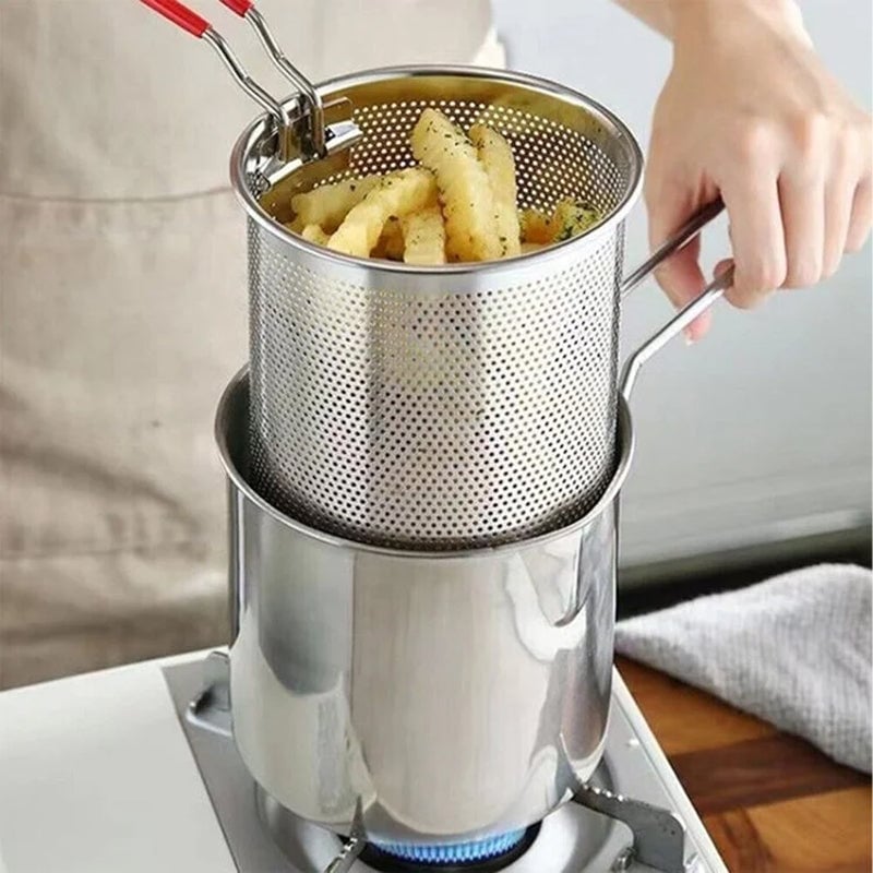 Friggitrice multifunzione in acciaio inox 304