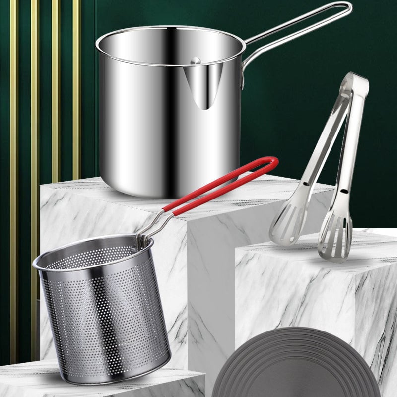 Friggitrice multifunzione in acciaio inox 304