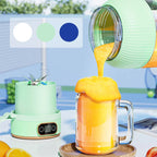 Frullatore portatile multifunzione con doppio coperchio e ricarica USB