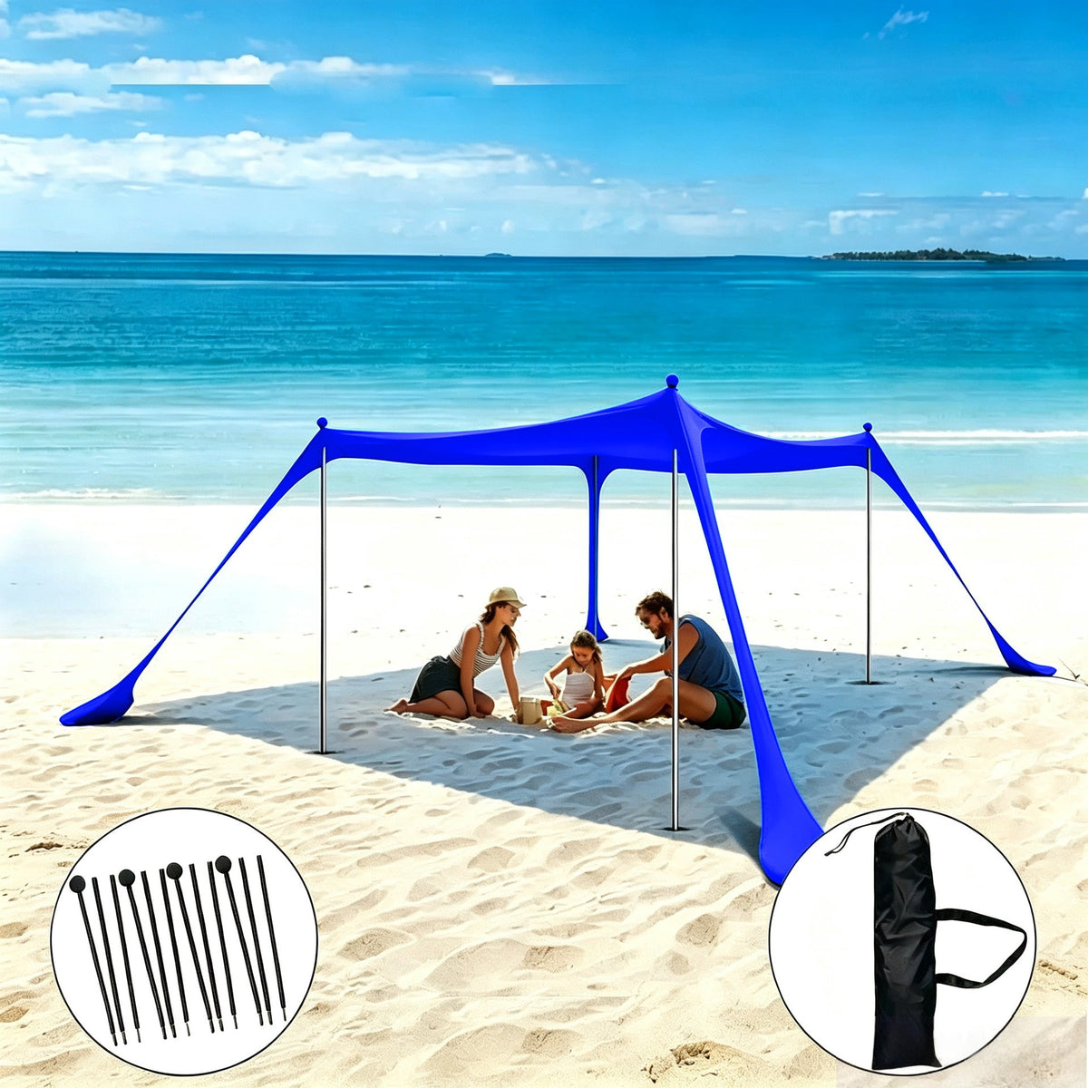 Gazebo da esterno con telo parasole