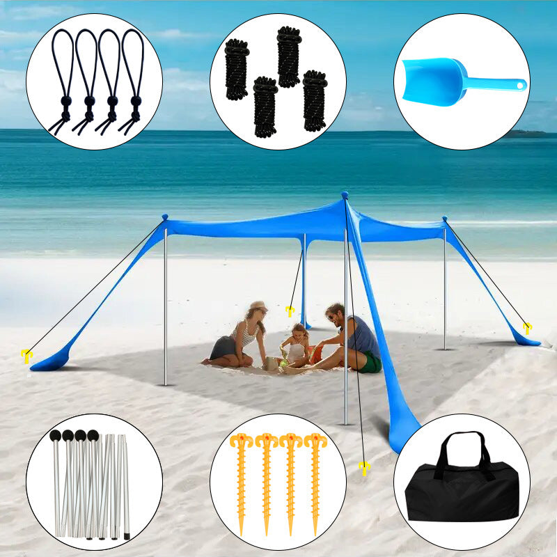 Gazebo da esterno con telo parasole