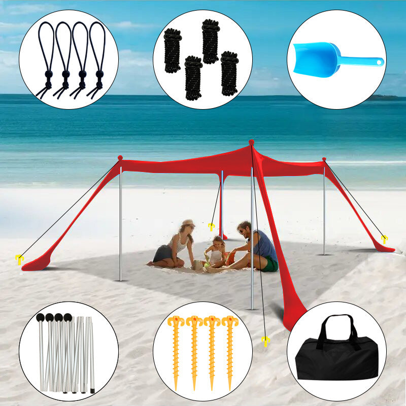 Gazebo da esterno con telo parasole