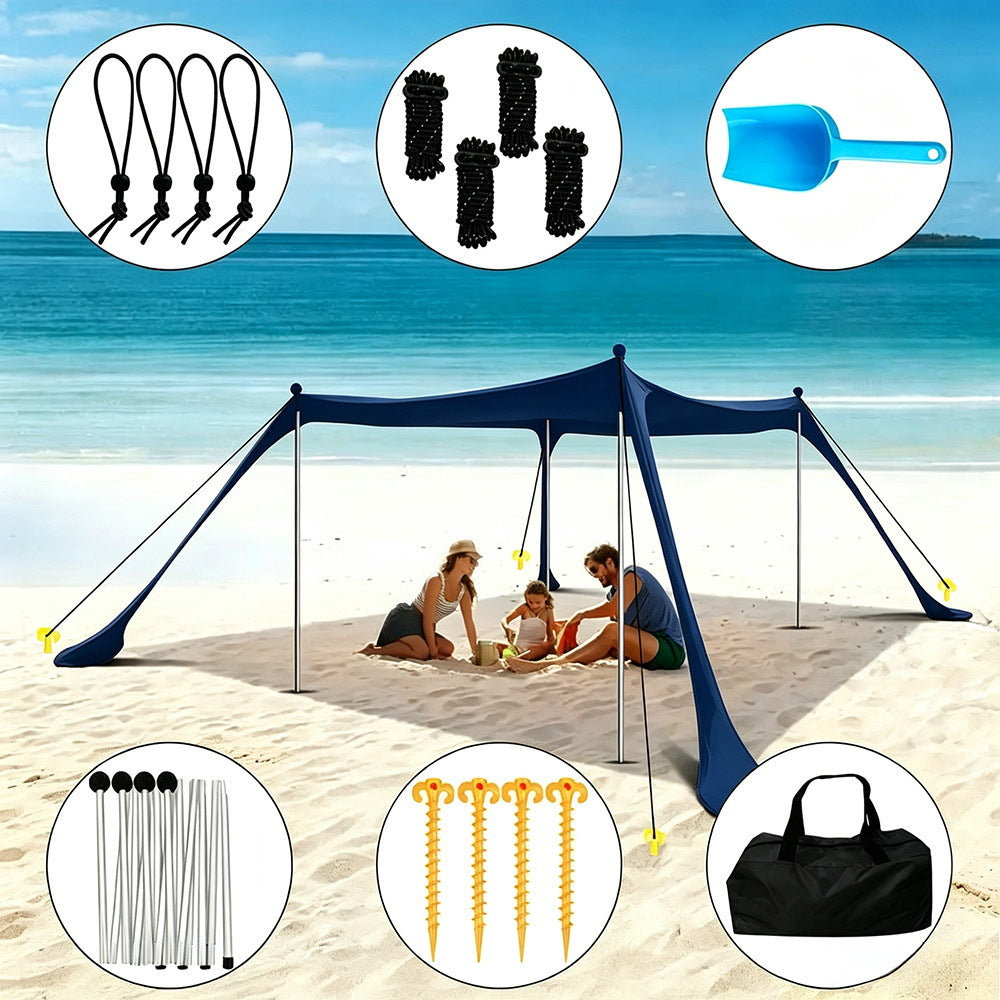 Gazebo da esterno con telo parasole