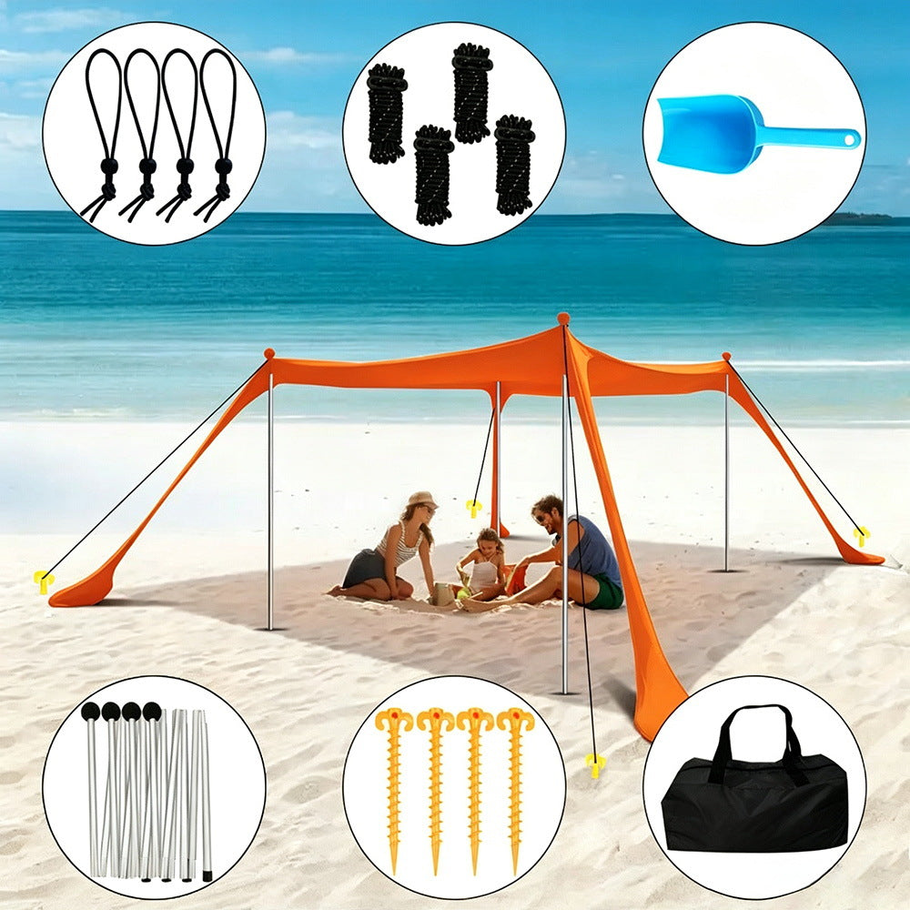 Gazebo da esterno con telo parasole