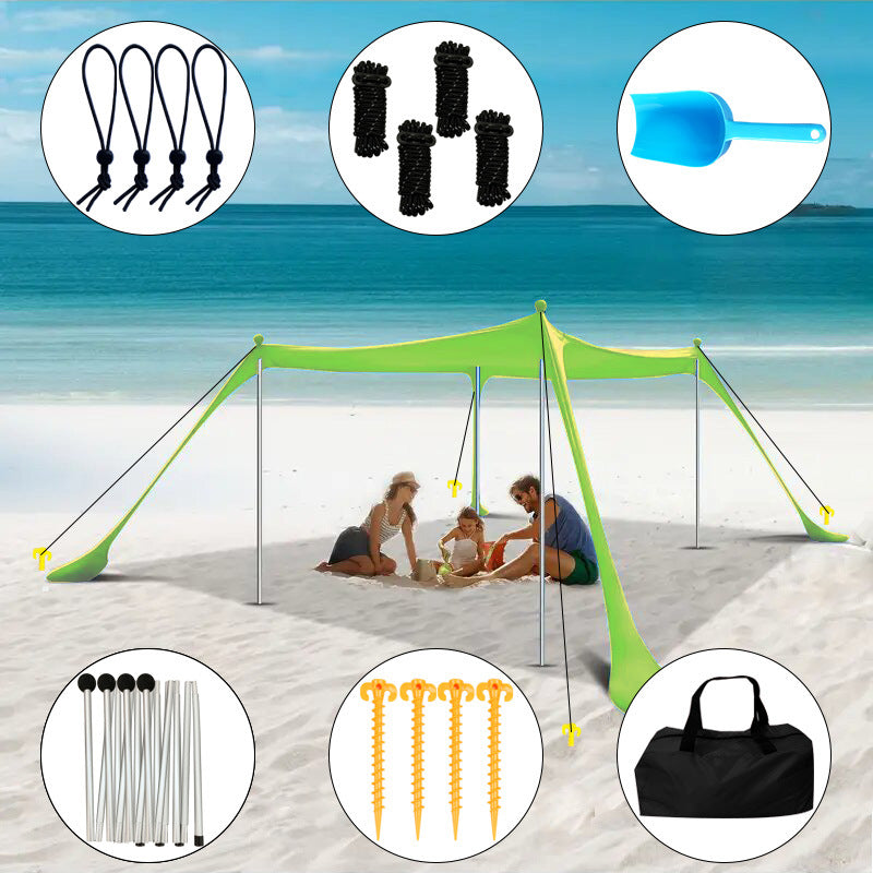 Gazebo da esterno con telo parasole