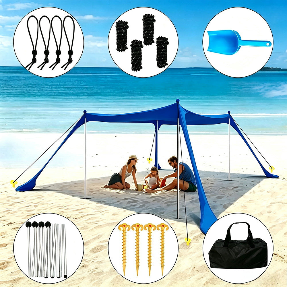Gazebo da esterno con telo parasole