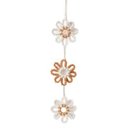Ghirlanda decorativa macramè con fiori