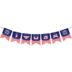Ghirlanda decorativa unisex con motivo a stelle in cartoncino resistente