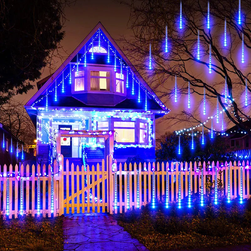 Ghirlanda LED impermeabile a forma di gocce cadenti