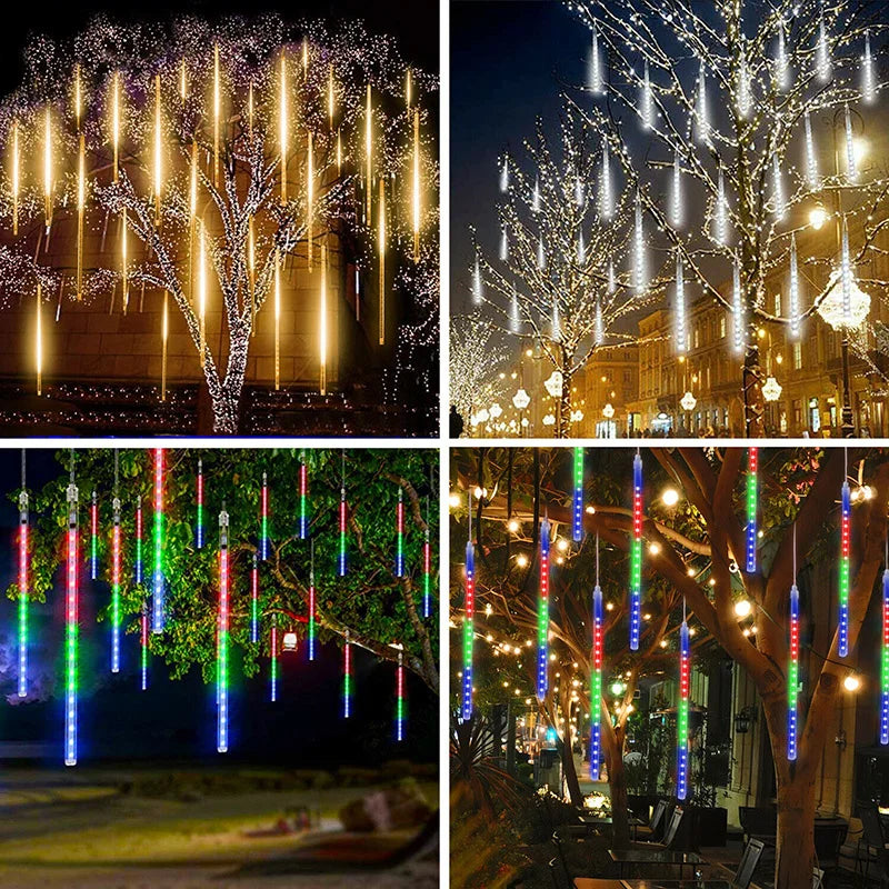 Ghirlanda LED impermeabile a forma di gocce cadenti