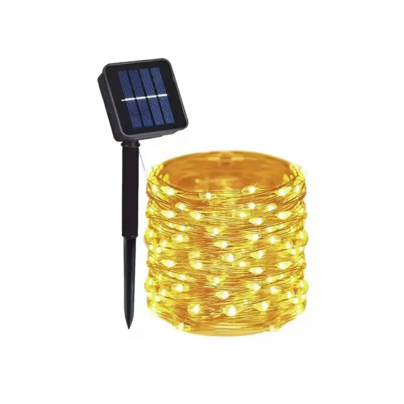 Ghirlanda luminosa solare con LED colorati