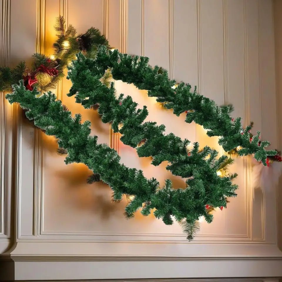 Ghirlanda natalizia con luci LED da 10 m – decorazione scintillante per interni ed esterni