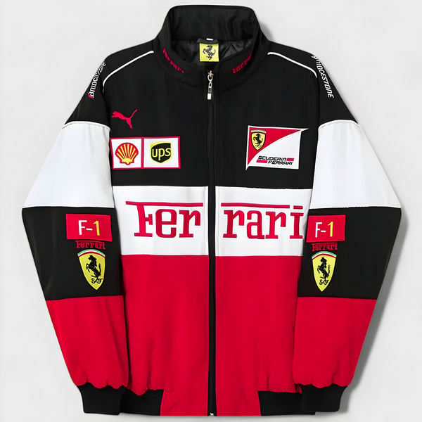 Giacca Ferrari vintage unisex – stile retro racing