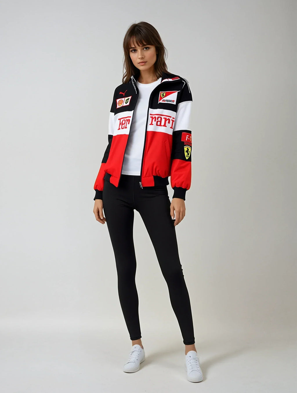 Giacca Ferrari vintage unisex – stile retro racing