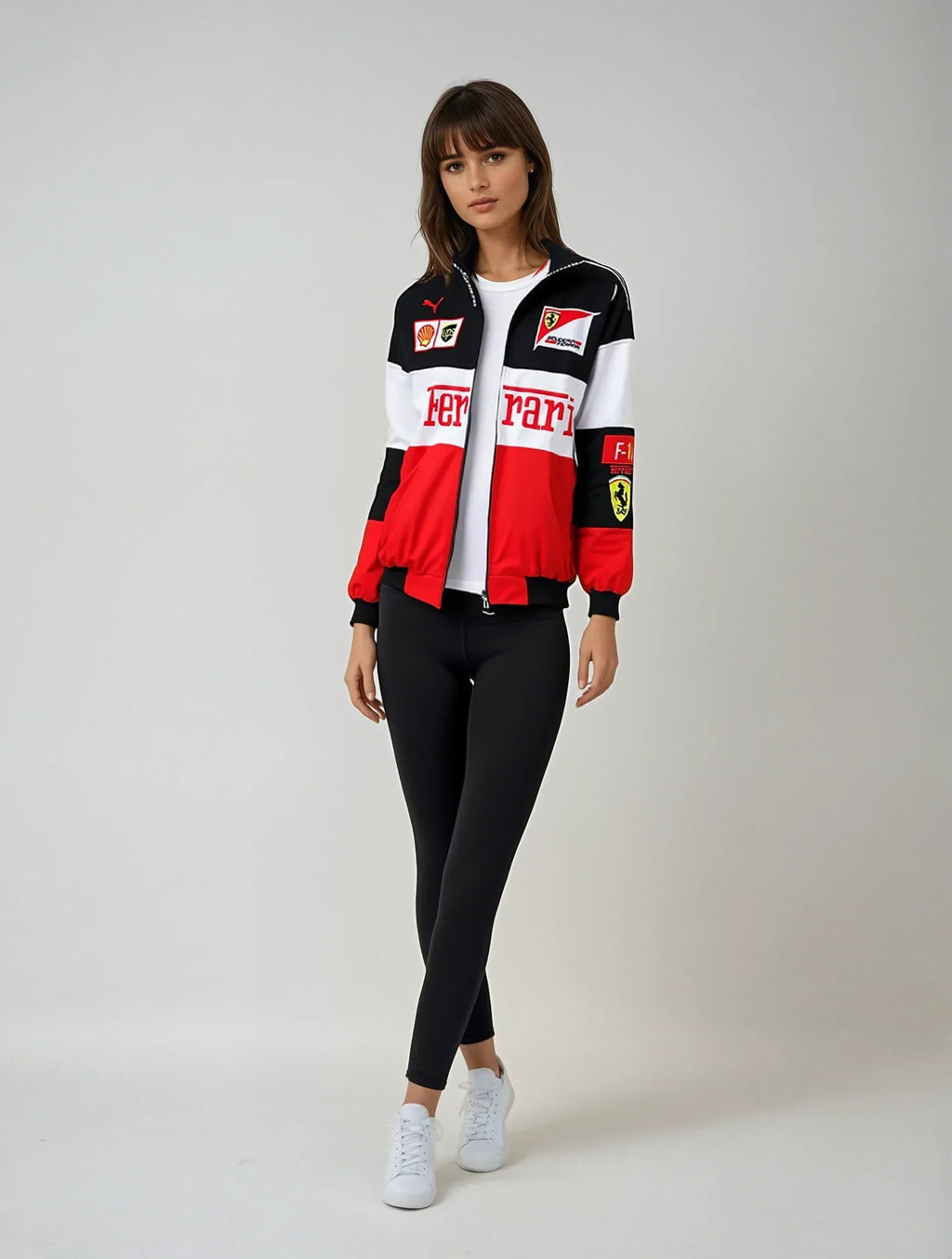 Giacca Ferrari vintage unisex – stile retro racing