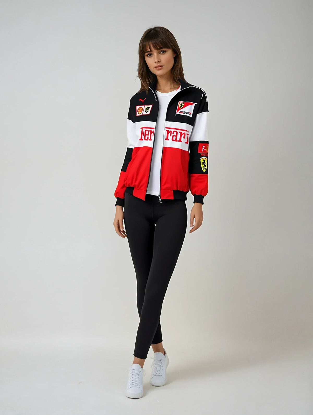 Giacca Ferrari vintage unisex – stile retro racing
