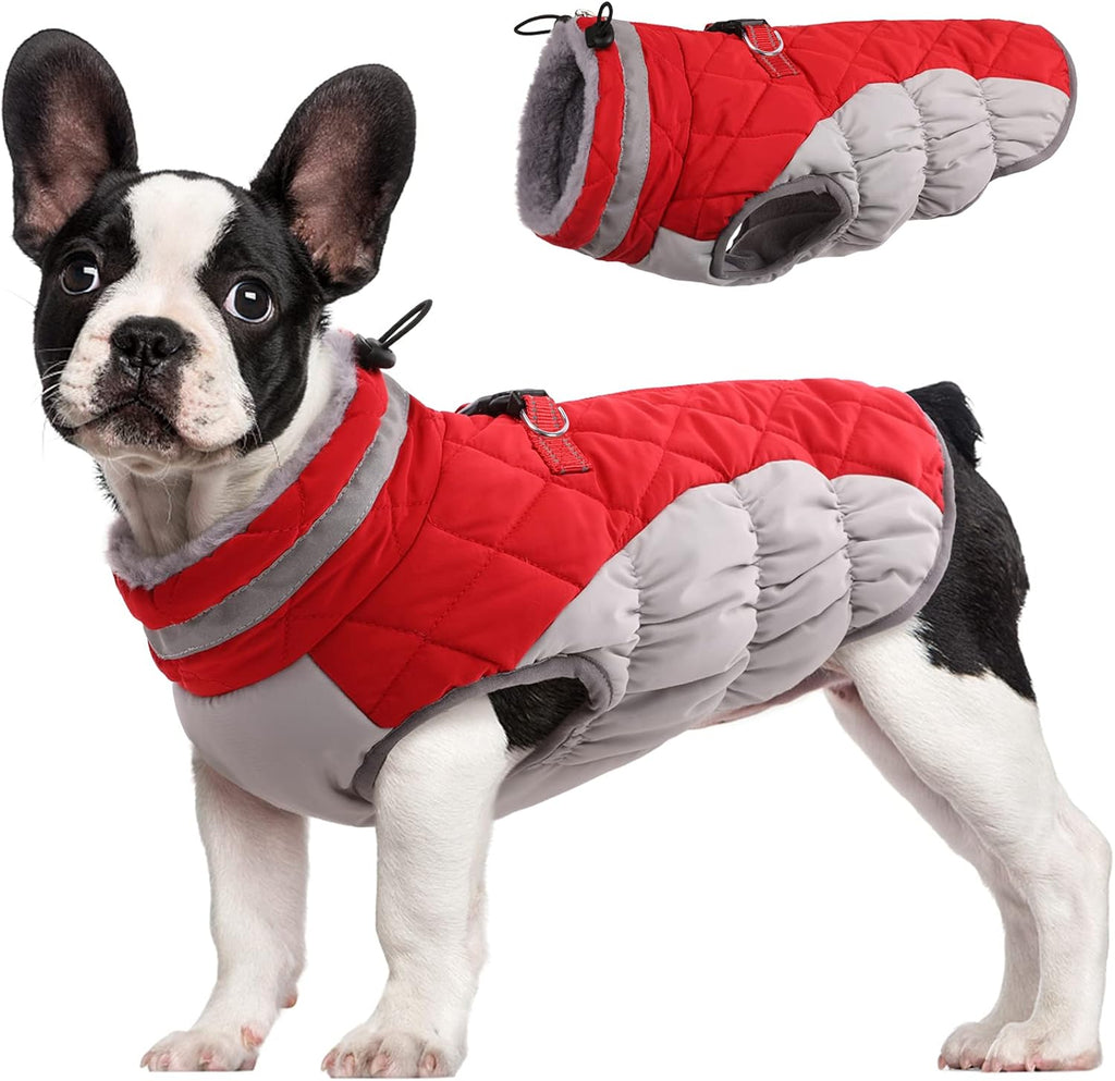 Giacca imbracatura invernale SafeWalk – Cappottino impermeabile per cani con riflettenti e fodera in pile