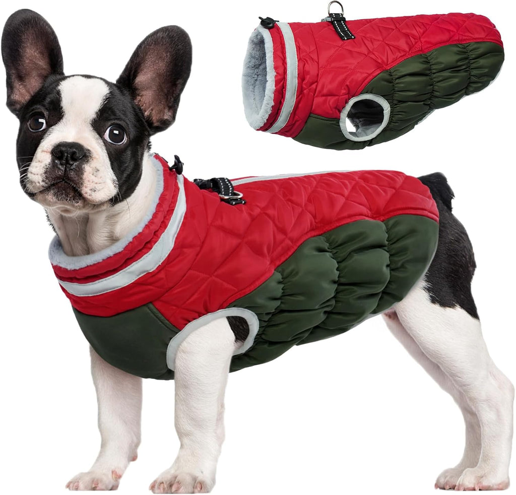 Giacca imbracatura invernale SafeWalk – Cappottino impermeabile per cani con riflettenti e fodera in pile
