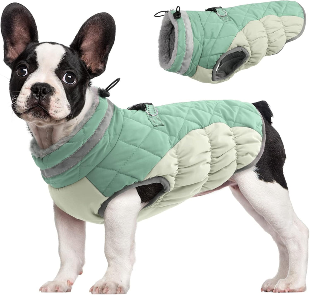 Giacca imbracatura invernale SafeWalk – Cappottino impermeabile per cani con riflettenti e fodera in pile