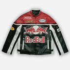 Giacca in pelle Red Bull Vintage Racing – Unisex – Retro
