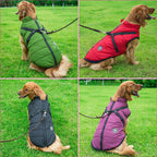Giacca per cani | Antivento e idrorepellente | Pettorina integrata